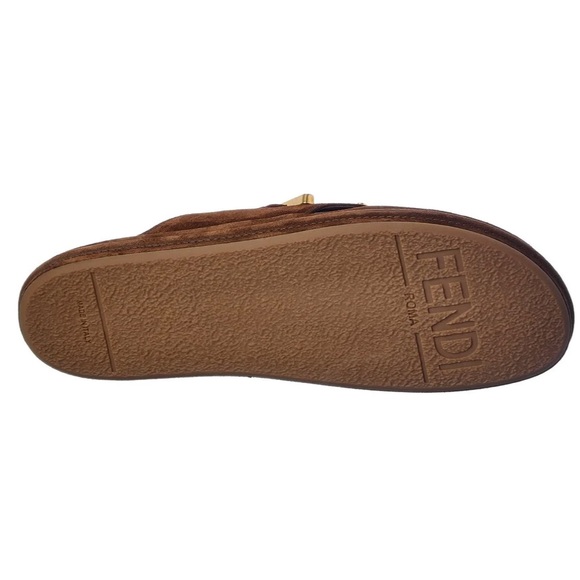 Fendi Fendigraphy Brown Suede Sandals- Size 6.5-New in Box - Picture 7 of 16